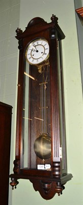 Lot 1248 - A modern double weight driven wall clock