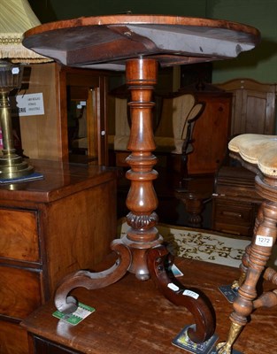 Lot 1273 - A 19th century mahogany tripod table