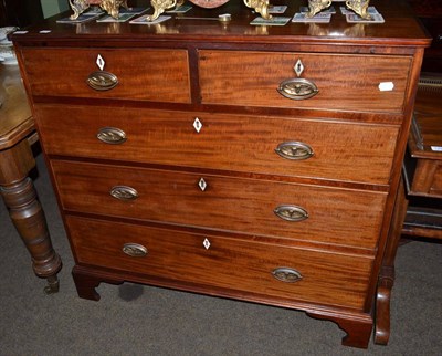 Lot 1303 - Mahogany four height chest of drawers