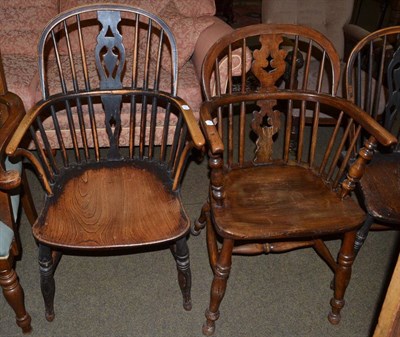 Lot 1308 - Two Windsor armchairs