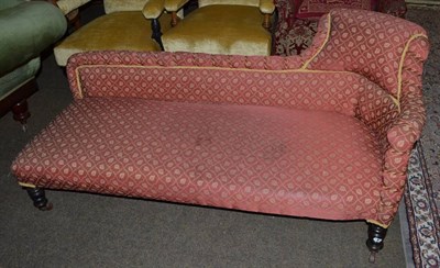 Lot 1319 - A 19th century chaise longue