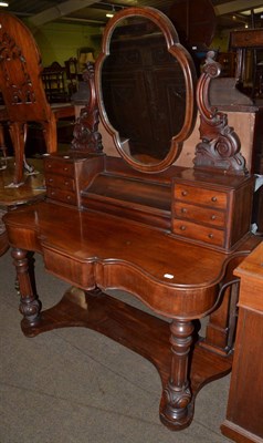 Lot 1359 - A Victorian mahogany dressing table