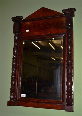 Lot 1372 - A mid 19th century mahogany mirror