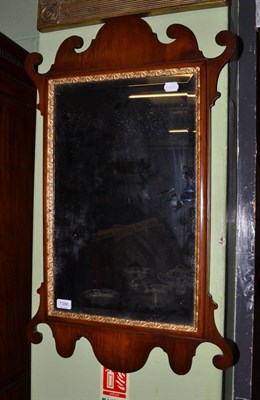 Lot 1386 - A George III fretwork mirror