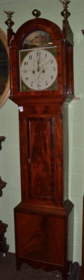 Lot 1388 - A 19th century mahogany eight day longcase clock, dial inscribed Humphreys, Barnard Castle