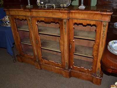 Lot 1398 - A 19th century gilt metal mounted walnut credenza