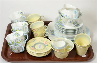 Lot 24 - A Shelley Dainty Forget-Me-Not tea set (21 pieces) together with a Shelley Regent Veronica...