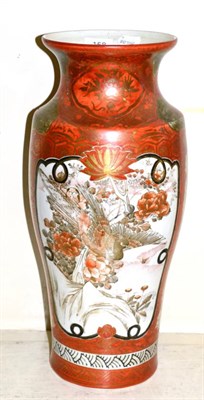 Lot 158 - A Japanese Kutani vase, 45cm high