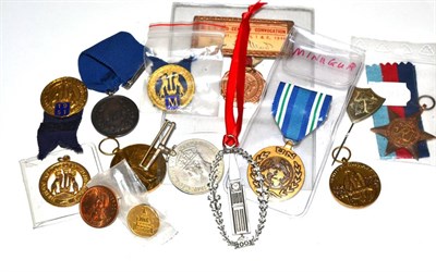 Lot 4 - A group of medals including World War II examples