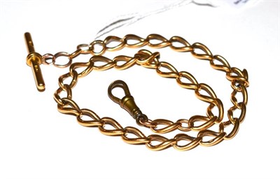 Lot 12 - An 18ct gold curb linked watch chain