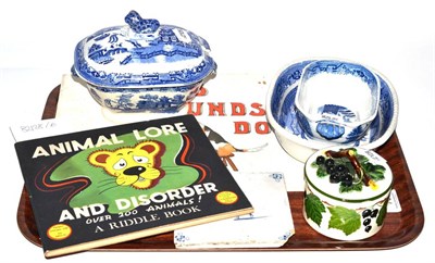 Lot 75 - A group of ceramics and two illustrated books (qty)