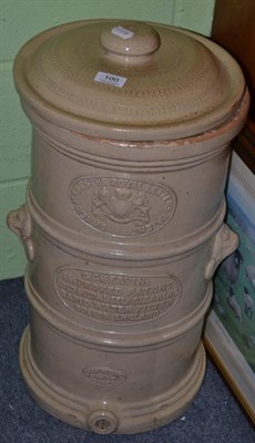 Lot 100 - Victorian ceramic water filter