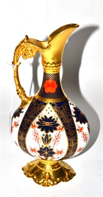 Lot 108 - A Royal Crown Derby Imari swan neck ewer 1128