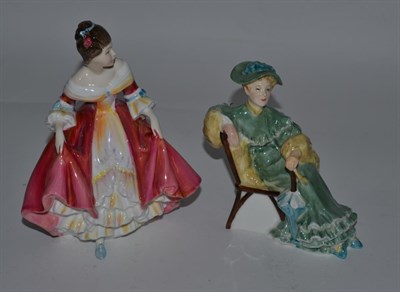 Lot 117 - A Royal Doulton lady 'Ascot' HN 2356 1967; together with another 'Southern Belle' HN2229, 1957 (2)