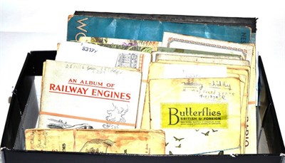 Lot 129 - A miscellaneous collection of cigarette card albums, various types and markers (22)