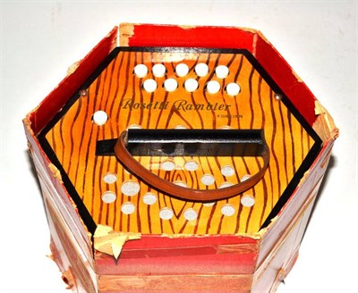 Lot 145 - Rosetti Rambler concertina in box