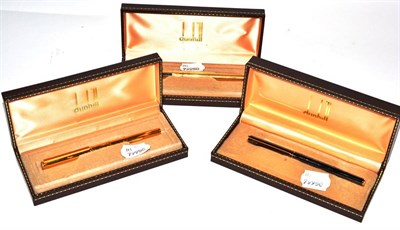 Lot 166 - Three Dunhill pens