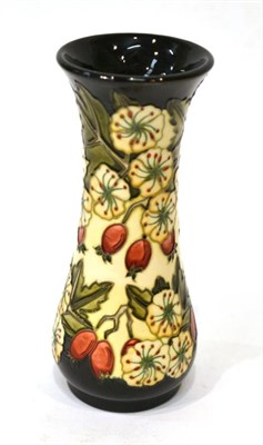 Lot 170 - A modern Moorcroft Hawthorn pattern 364/8 vase, designed by Nicola Slaney, number 314/400, made for