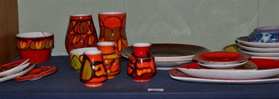 Lot 201 - A large collection of Poole Pottery including Aegean, Delphis etc