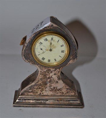 Lot 227 - An Art Nouveau silver dressing table clock