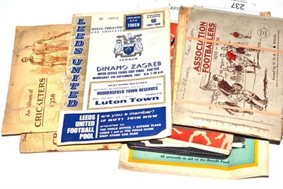 Lot 237 - A collection of football and cricket related cigarette cards with associated autograph book etc...