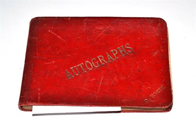 Lot 240 - An early 20th century autograph book with various illustrations etc