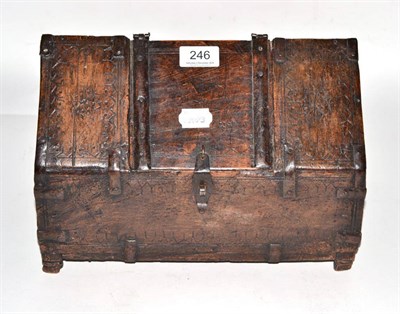 Lot 246 - A small alms box