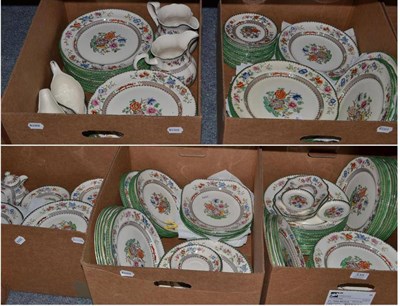 Lot 335 - An extensive Copeland Spode Chinese Rose pattern part dinner service (six boxes)