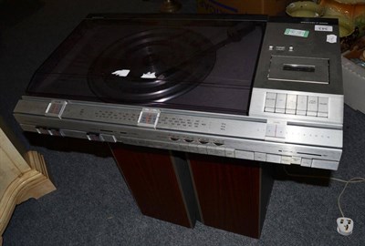 Lot 343 - Bang & Olufsen Beocentre 5000 with record deck, cassette and radio; together with a pair of...