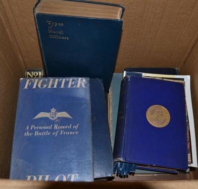 Lot 351 - Eight books relating to naval history and the RAF:   O'Byrne (Robert, Editor) James' Naval History