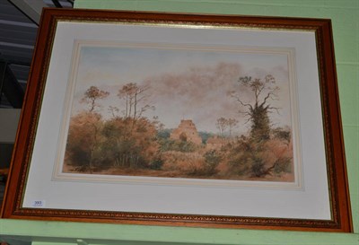 Lot 393 - A J Sadler Key, A watercolour of Knaresborough Castle