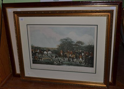 Lot 403 - After H Alken 'The Winning post' horse racing print, together with three other prints