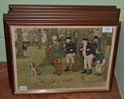 Lot 416 - Six framed Cecil Aldin jigsaw prints