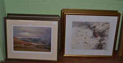 Lot 420 - After R McPhail, a set of four prints, signed in pencil to the mount, together with a set of...