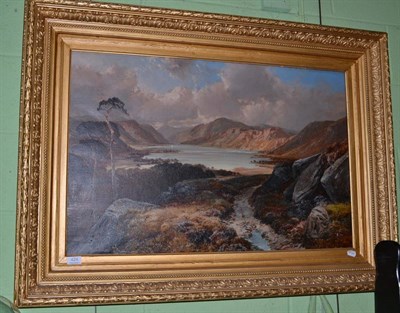 Lot 424 - Clarence Roe (1850-1909) Highland landscape, signed, oil on canvas, 57cm by 88cm