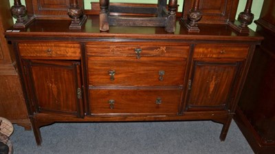 Lot 448 - An Edwardian sideboard and a mahogany bureau