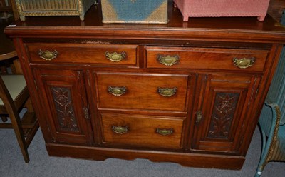 Lot 461 - A late Victorian walnut sideboard