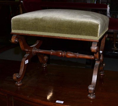 Lot 507 - A 19th century mahogany piano stool