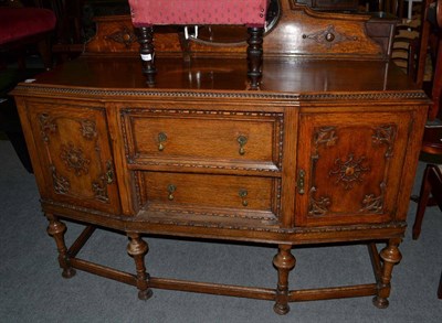 Lot 512 - A Victorian oak mirror backed sideboard