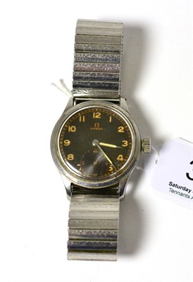 Lot 37 - A stainless steel wristwatch, signed Omega