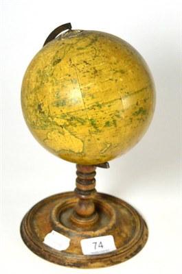 Lot 74 - An 18th century table globe