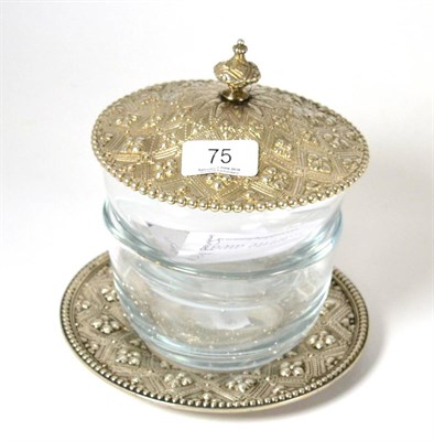 Lot 75 - A silver Victorian butter dish, stamped RH for Robert Hennell