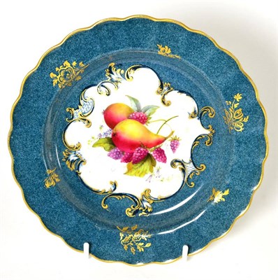 Lot 111 - A Royal Worcester fruit painted plate signed E Phillips