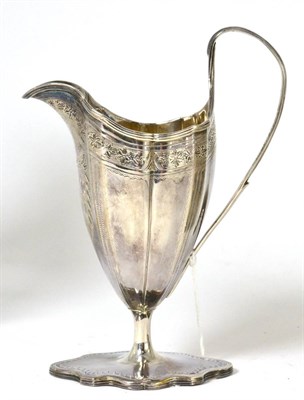 Lot 121 - A silver helmet form cream jug, London 1790