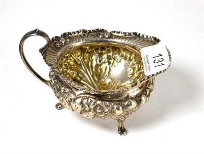 Lot 131 - A silver cream jug, Sheffield 1900