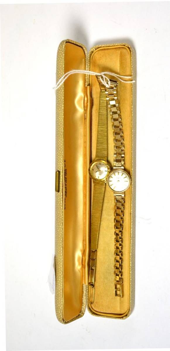 Lot 156 - A lady's Rotary wristwatch and a 9ct gold Bentima Star Star wristwatch