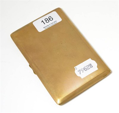 Lot 186 - A 9ct gold cigarette case