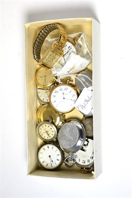 Lot 200 - Five pocket watches and six gents wristwatches