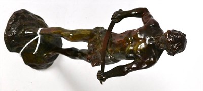 Lot 262 - After Lamonaca, bronze figure of a young boy