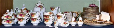 Lot 348 - A quantity of Royal Albert Old Country Roses china comprising tea cups, saucers, teapot, plates etc